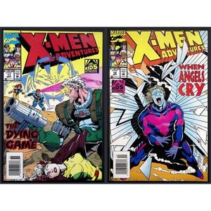 X-Men Adventures Comic Book 2x Lot 11 12 Newstand When Angels Cry The Dying Game